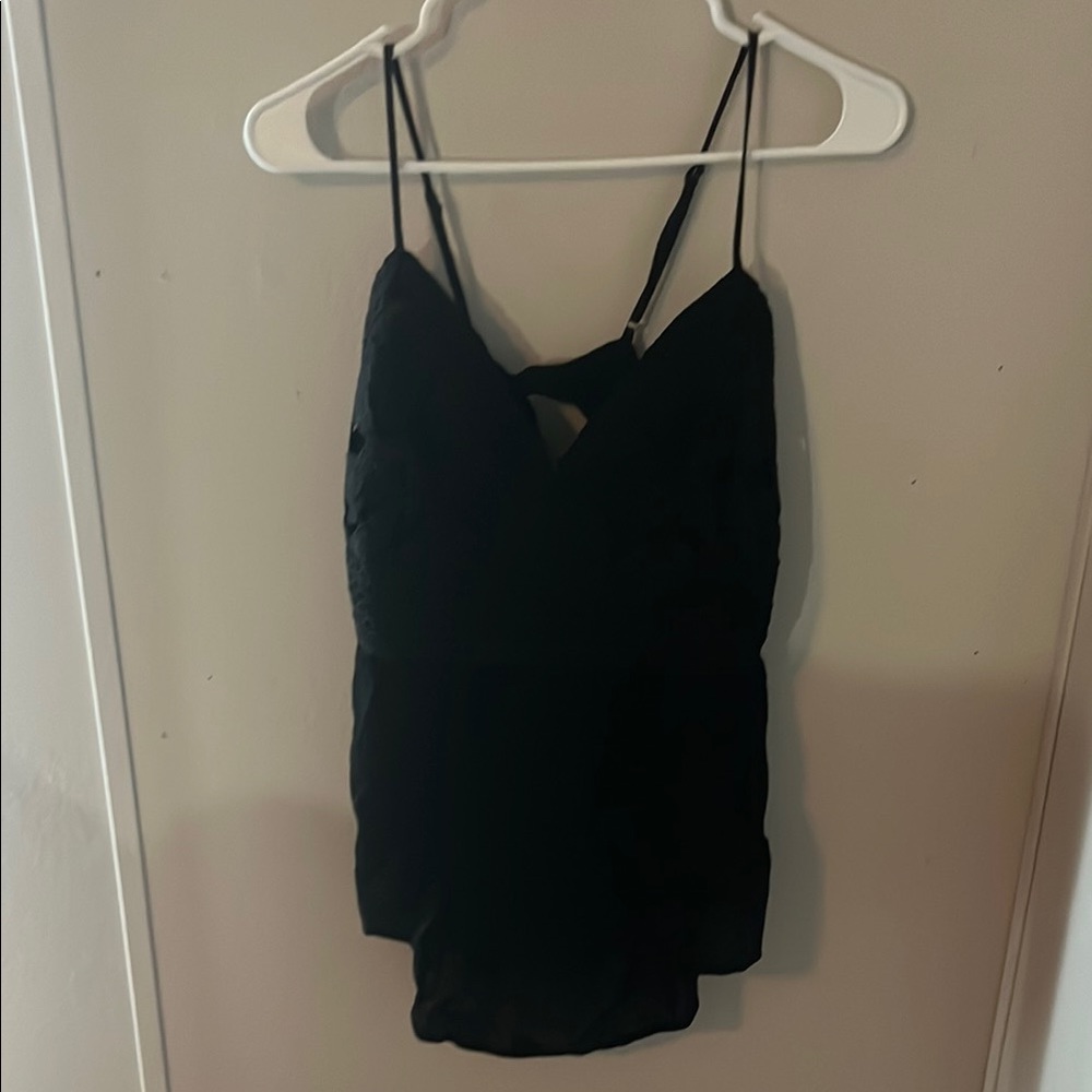 Black Women's Spaghetti Strap Top